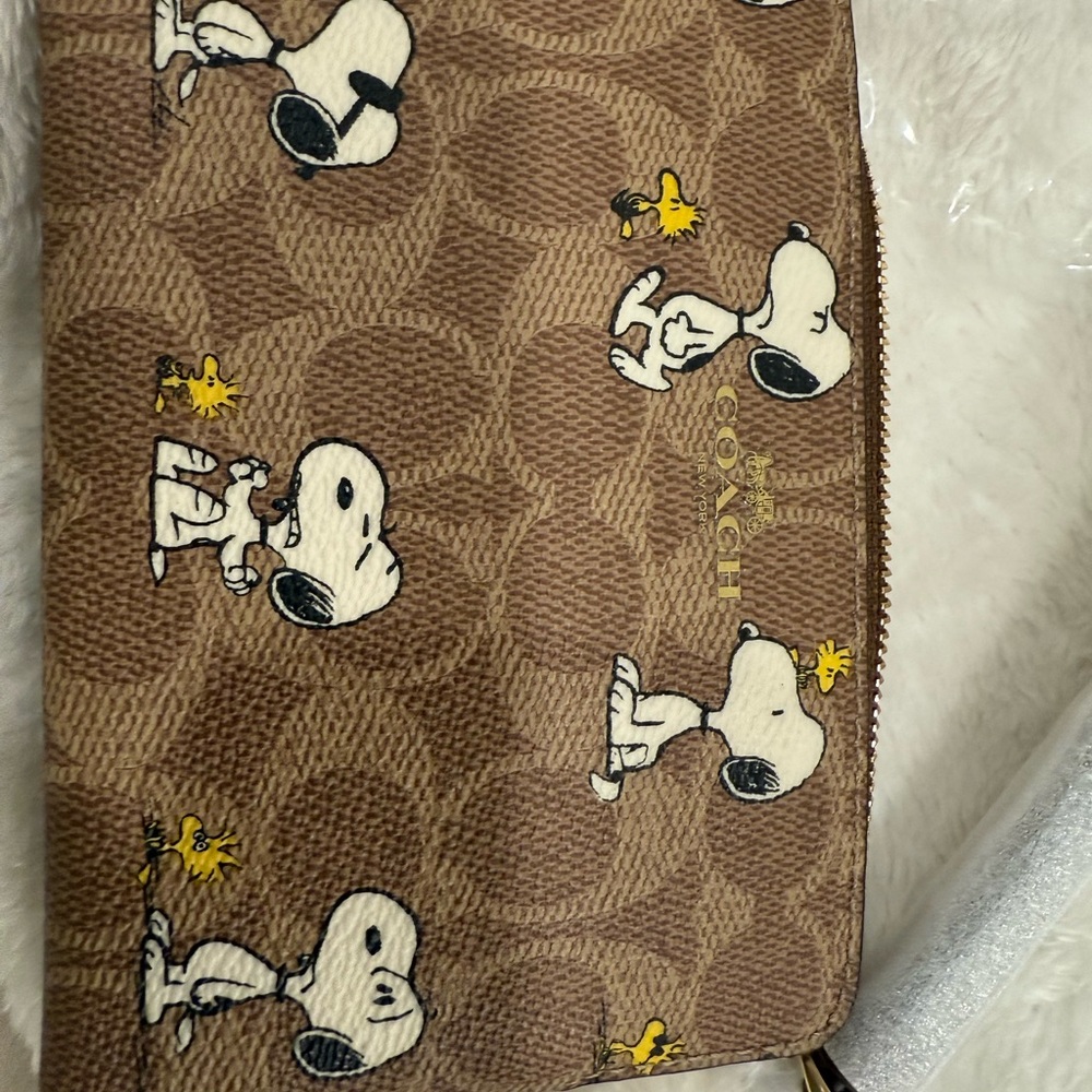 Coach Brown Leather Wristlet